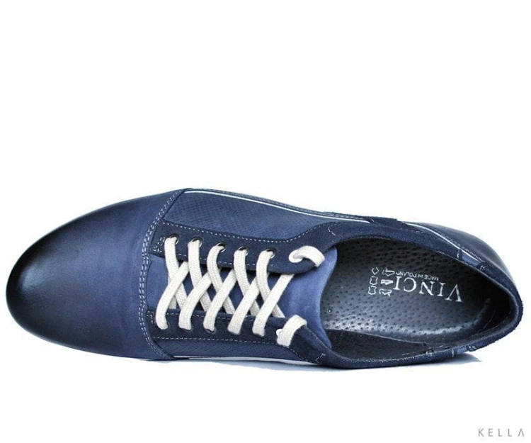 Półbuty skórzane Vinci, jeans