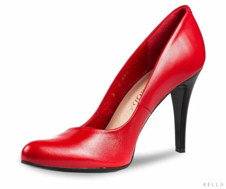 Czółenka Bravo Moda, czerwone